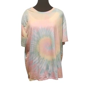 Tie Dye tee T-shirt Pastel 2XL